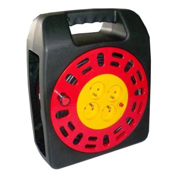Pratęsimo kabelis su ritė 4x2,5 mm², 25 m
