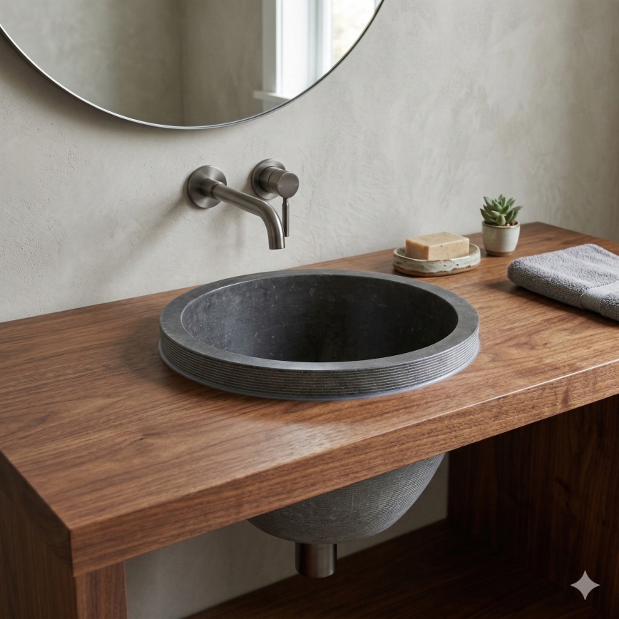 Praustuvo maišytuvas DRAGOR 15,6 cm, matinės baltos spalvos