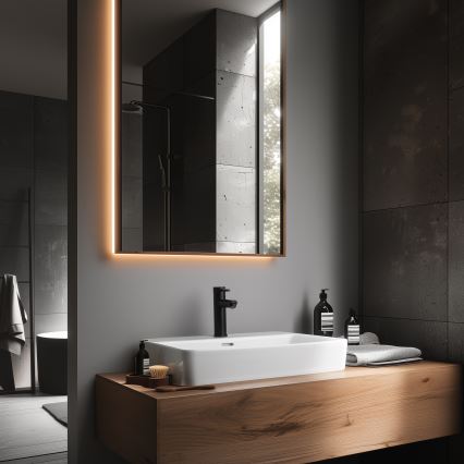 Praustuvo maišytuvas RINGSTED 17,8 cm matinė juoda