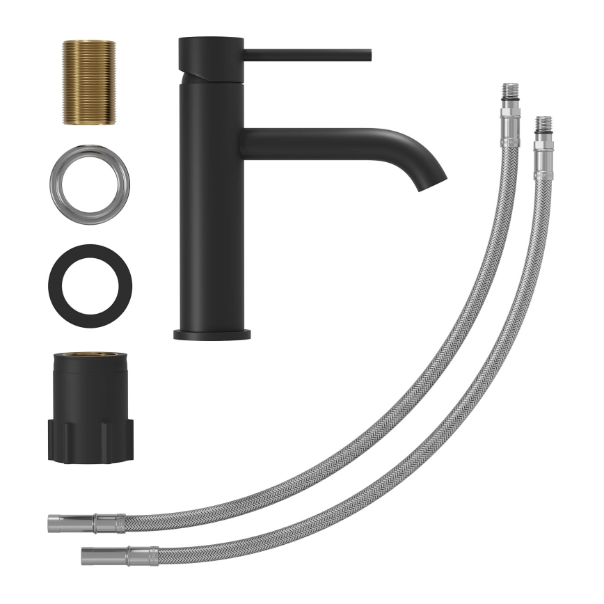 Praustuvo maišytuvas SOVANG 18,3 cm matinė juoda