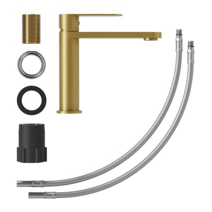 Praustuvo maišytuvas TARNBY, 17,3 cm, šlifuotas žalvaris