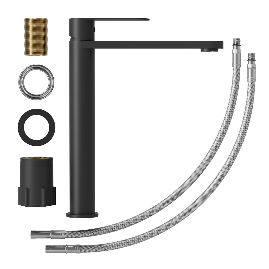 Praustuvo maišytuvas TARNBY 27,3 cm matinė juoda