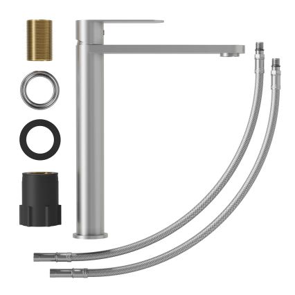 Praustuvo maišytuvas TARNBY 27,3 cm šlifuoto nerūdijančio plieno