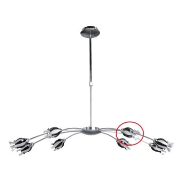 Prezent 14009 - Atsarginis stiklas šviestuvui BLACK JACK G9 blizgus chromas