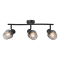 Prezent 14102 - Akcentinis apšvietimas OASIS 3xE27/60W/230V juoda/dūminis