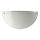 Prezent 1421 NS - Pakaitinis stiklas sieniniam šviestuvui DISC E27 12,5x25 cm balta