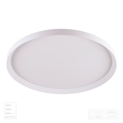 Prezent 17310 - LED lubinis šviestuvas ADRA LED/42W/230V + LED/13W 3000/4000/6000K skersmuo 48,5 cm baltas