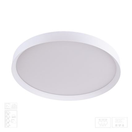 Prezent 17314 - MAYSA LED dimeriuojamas lubinis šviestuvas, 42 W, 230 V, 3000/4000/6000 K, skersmuo 48,5 cm, baltas