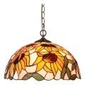 Prezent 238 - TIFFANY sietynas su grandine 2xE27/60W/230V