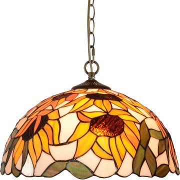 Prezent 238 - TIFFANY sietynas su grandine 2xE27/60W/230V