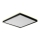 Prezent 27311 - LED lubinis vonios šviestuvas CORDIA SQ LED/12W/230V 3000/6000K IP54 juoda
