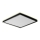 Prezent 27313 -LED lubinis vonios šviestuvas CORDIA SQ LED/18W/230V 3000/6000K IP54 juoda