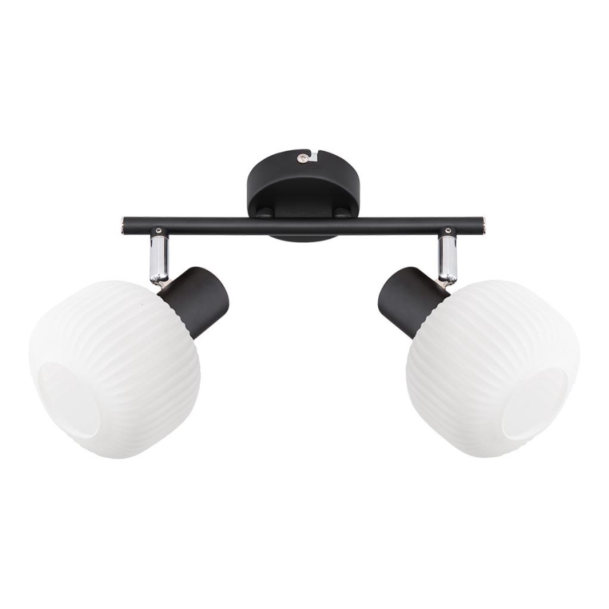Prezent 27520 - Akcentinis apšvietimas ARYA 2xE14/40W/230V juoda/balta
