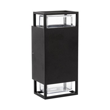 Prezent 28211A - Lauko sieninis šviestuvas EVENTO 2xGU10/35W/230V IP54 juoda