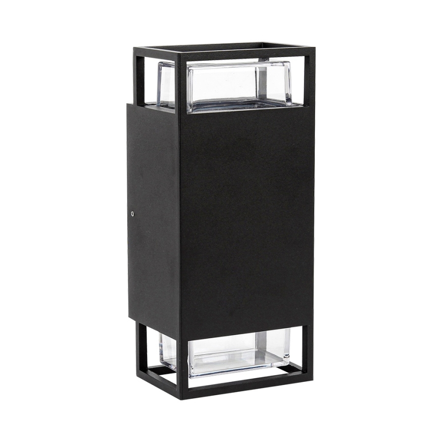 Prezent 28211A - Lauko sieninis šviestuvas EVENTO 2xGU10/35W/230V IP54 juoda