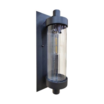 Prezent 28213A - Lauko sieninis šviestuvas VERTICA 1xE27/35W/230V IP54 juoda