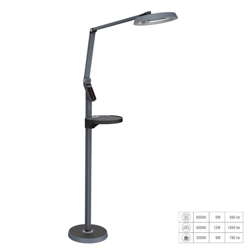 Prezent 31220 – LED Pritemdomas jutiklinis toršeras SALSA LED/15W/230V USB