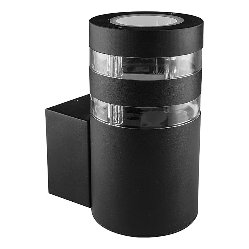 Prezent 31306 - Lauko sieninis šviestuvas DAIMA 1xGU10/10W/230V IP44 juoda