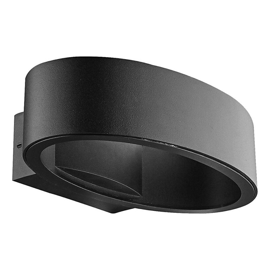 Prezent 31312 - LED sieninis lauko šviestuvas REBUS LED/5W/230V IP44 juoda
