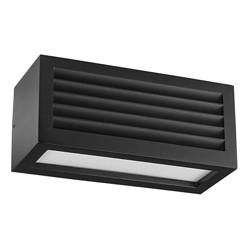 Prezent 31316 - Lauko sieninis šviestuvas SUEZ 1xE27/18W/230V IP44 juoda