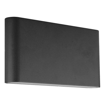 Prezent 31318 - LED sieninis lauko šviestuvas MAER 2xLED/5W/230V IP44 juoda