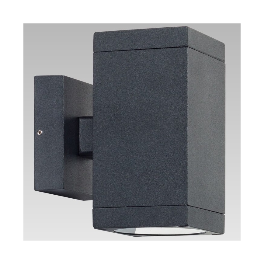 Prezent 39034 - Sieninis lauko šviestuvas RETO SQ 2xGU10/35W/230V IP54