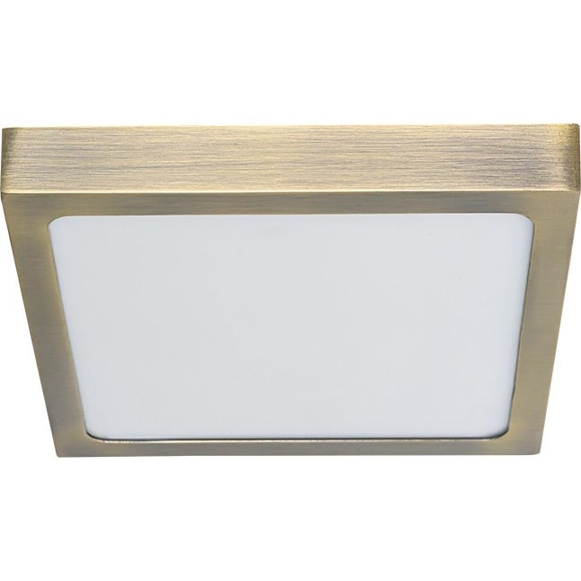 Prezent 49062 - LED lubinis šviestuvas LENYS LED/9W/230V 4000K 12x12 cm žalvaris