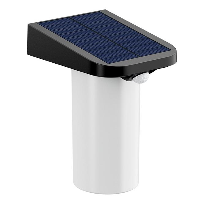 Prezent 65283 - LED sieninis šviestuvas su jutikliu, įkraunamas saulės energija OCTO LED/4W/3,7V IP44 1500 mAh