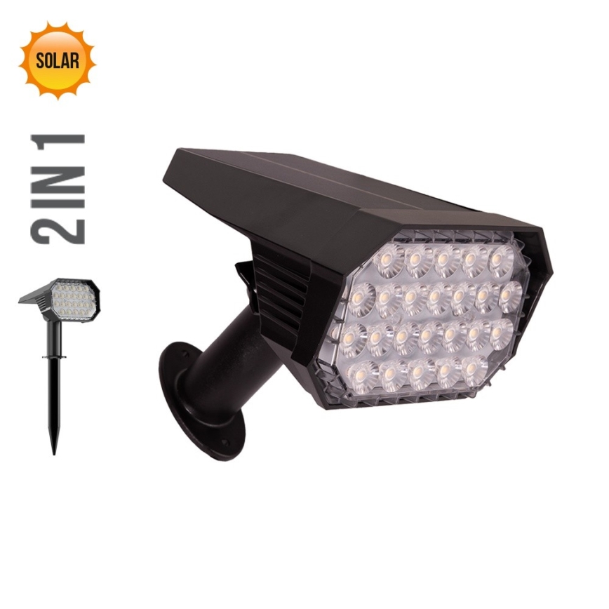 Prezent 65285 - LED apšvietimas, įkraunamas saulės energija 2in1 FOLD LED/4,8W/3,7V IP65 1200 mAh