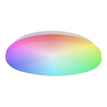 Prezent 70013 - LED RGB Reguliuojamas lubinis šviestuvas su garsiakalbiu BLISS LED/50W/230V 3000-6500K + nuotolinio valdymo pultas