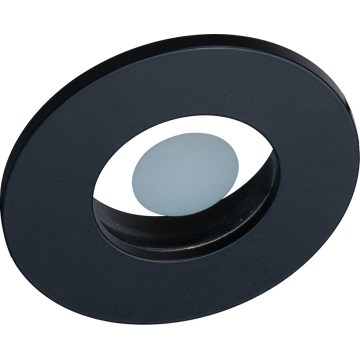 Prezent 71115 - Vonios kambario įleidžiamas lubų šviestuvas FAY 1xGU10/50W/230V skersmuo 8,5 cm IP44 juodas