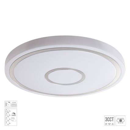 Prezent 71342 - Dimeriuojamas LED lubų šviestuvas MOZAN LED/40W/230V 3000/4000/6500K skersmuo 48 cm balta