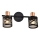 Prezent 75468 - Sieninis akcentinis šviestuvas ANTARES 2xE14/40W/230V juoda/varis