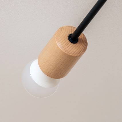 Prie lubų montuojama liustra CAMBRIDGE 4xE27/15W/230V pušis