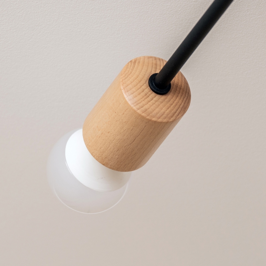 Prie lubų montuojama liustra CAMBRIDGE 4xE27/15W/230V pušis