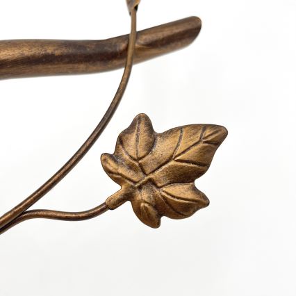 Prie lubų montuojama liustra ROZETA 3xE14/40W/230V bronzinė