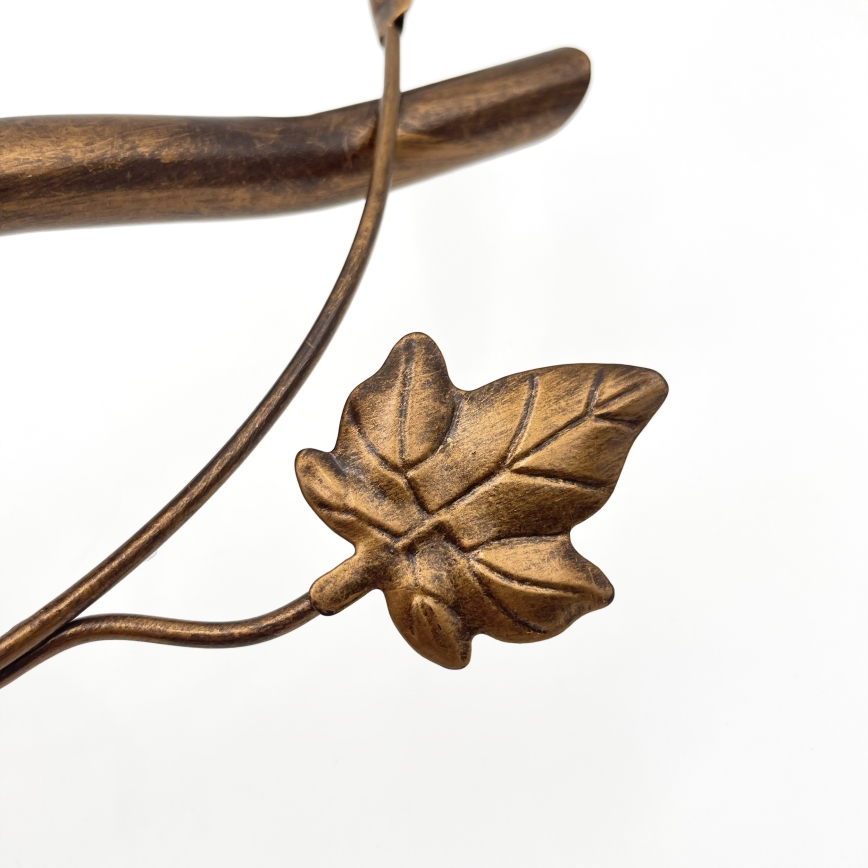 Prie lubų montuojama liustra ROZETA 5xE14/40W/230V bronzinė