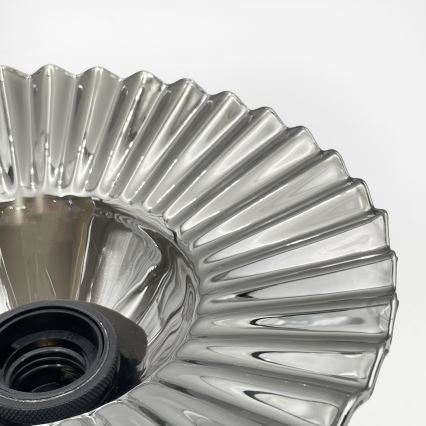 Prie lubų montuojama liustra TRISH 1xE27/15W/230V juoda/dūminė juoda