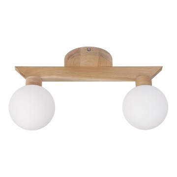 Prie lubų montuojamas šviestuvas ANTONIO 2xG9/5W/230V ąžuolas/balta