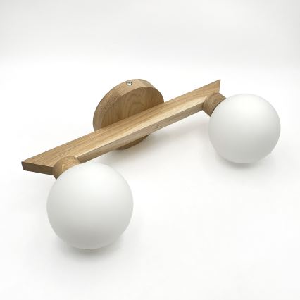 Prie lubų montuojamas šviestuvas ANTONIO 2xG9/5W/230V ąžuolas/balta