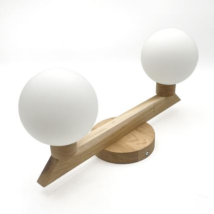 Prie lubų montuojamas šviestuvas ANTONIO 2xG9/5W/230V ąžuolas/balta