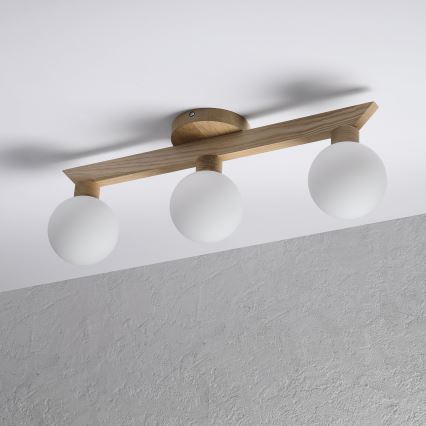 Prie lubų montuojamas šviestuvas ANTONIO 3xG9/5W/230V ąžuolas/balta