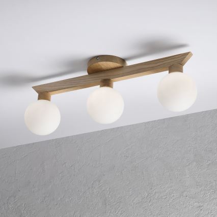 Prie lubų montuojamas šviestuvas ANTONIO 3xG9/5W/230V ąžuolas/balta