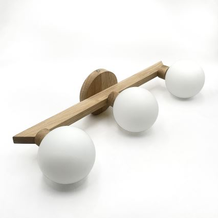 Prie lubų montuojamas šviestuvas ANTONIO 3xG9/5W/230V ąžuolas/balta