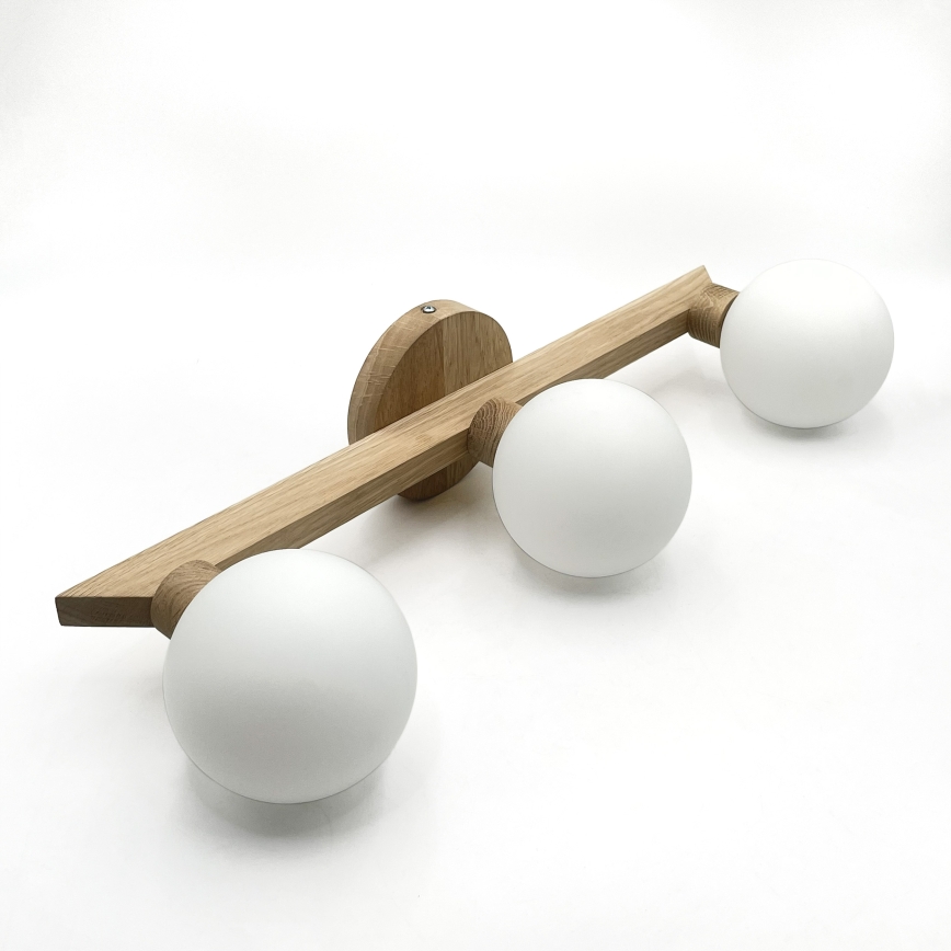 Prie lubų montuojamas šviestuvas ANTONIO 3xG9/5W/230V ąžuolas/balta