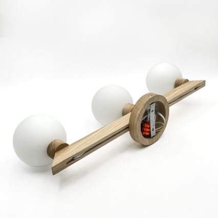 Prie lubų montuojamas šviestuvas ANTONIO 3xG9/5W/230V ąžuolas/balta