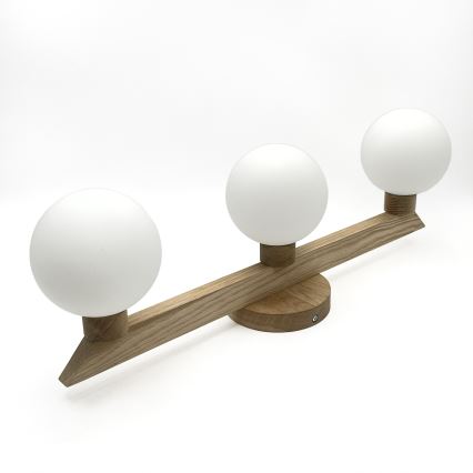 Prie lubų montuojamas šviestuvas ANTONIO 3xG9/5W/230V ąžuolas/balta