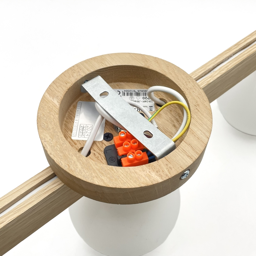 Prie lubų montuojamas šviestuvas ANTONIO 3xG9/5W/230V ąžuolas/balta