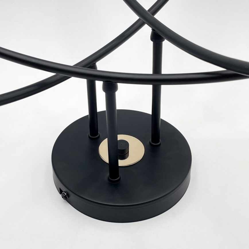 Prie lubų montuojamas šviestuvas ANYA 6xE27/15W/230V juoda/auksinė