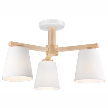Prie lubų montuojamas šviestuvas ELLIE 3xE27/60W/230V ąžuolas